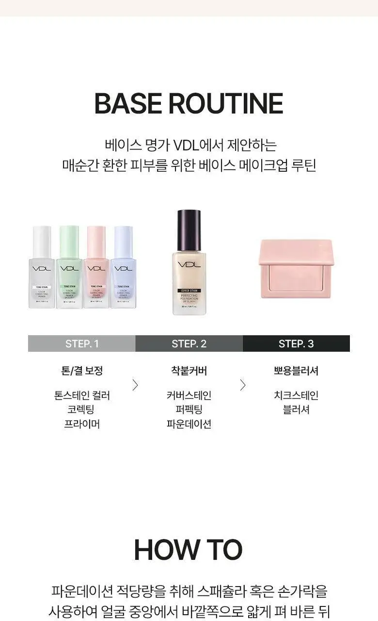 [NEW/미니] VDL 커버스테인 퍼펙팅 파운데이션 13ml 상세페이지 15